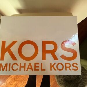 Michael Kors White Box with Orange Logo